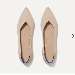 Rothy’s The Point flat in Ecru, EUC